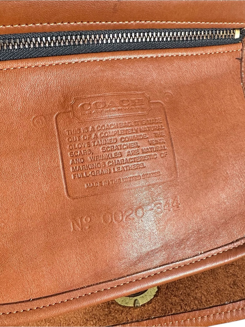 COACH Vintage Quincy Turn-Lock Minimalist Leather Crossbody Bag 9919 - Picture 7 of 8